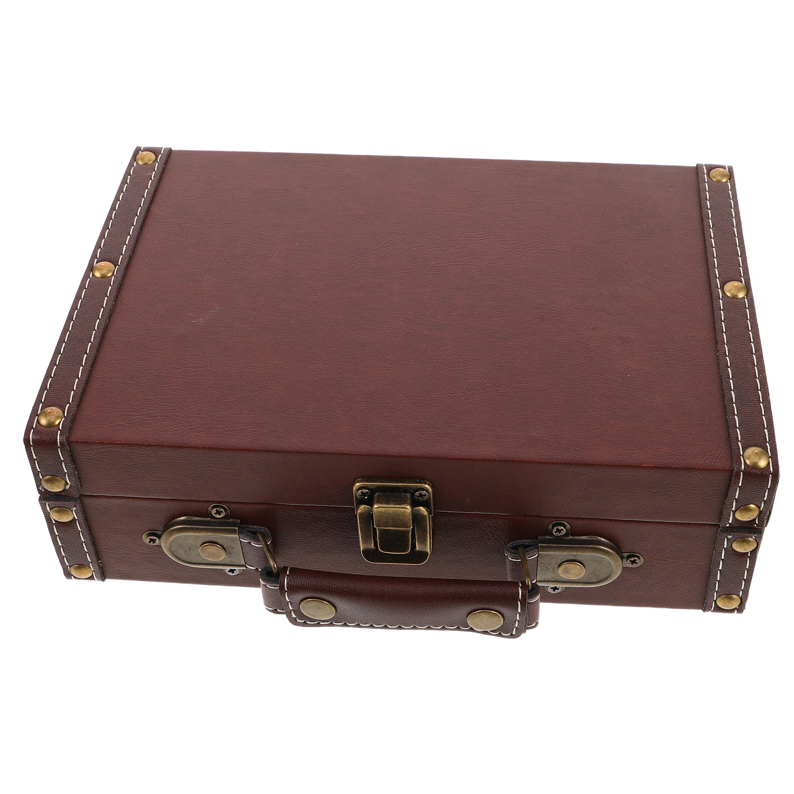 Retro Vintage Trunk Suitcase - Boîte de rangement en bois vintage,