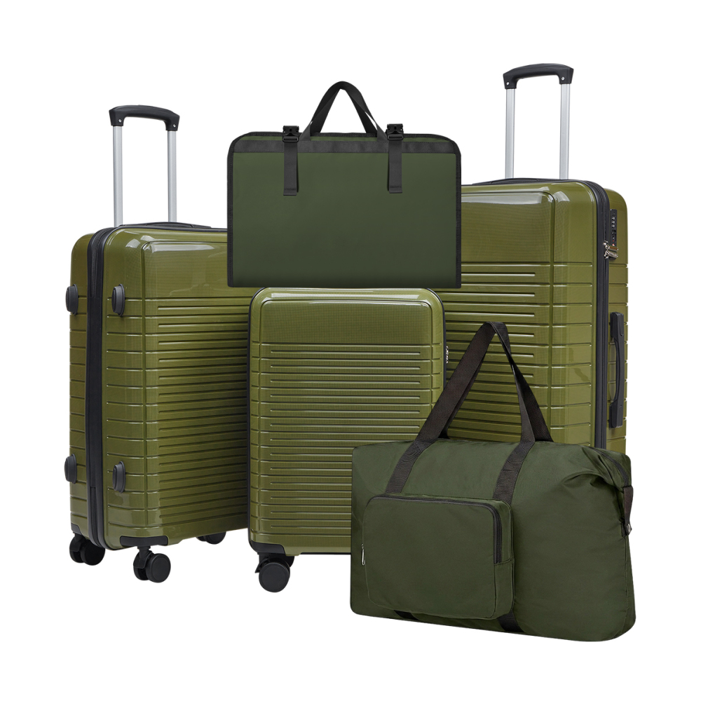Spinner Wheel Rolling Suitcase 20 Inch - Ensemble de 5 valises rigides en