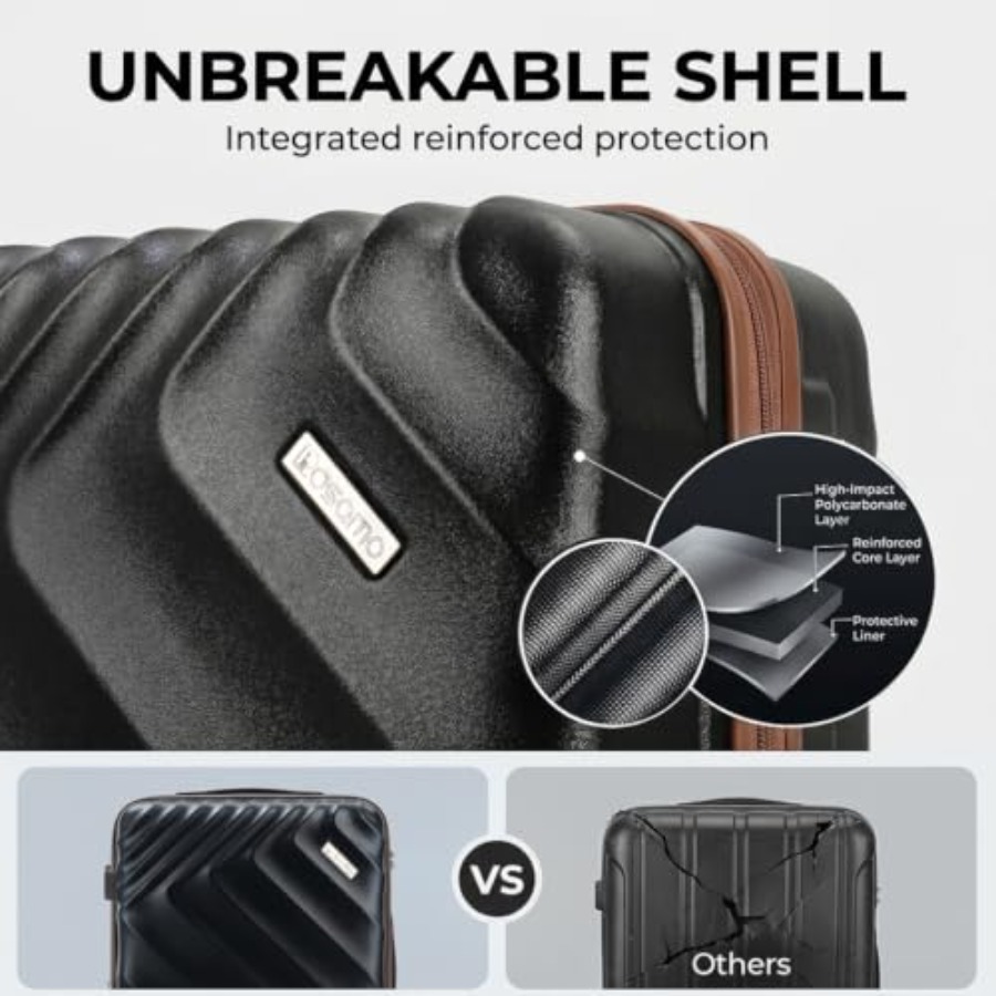 Ensemble de 6 valises rigides  - Expandable Hard Shell Luggage Set avis et prix